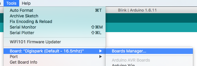 Tools -> Board -> Boards Manager